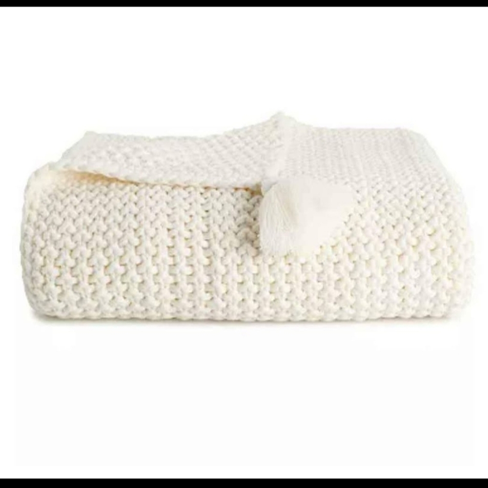Kohl's Cable Knit Throw Blanket - Cream